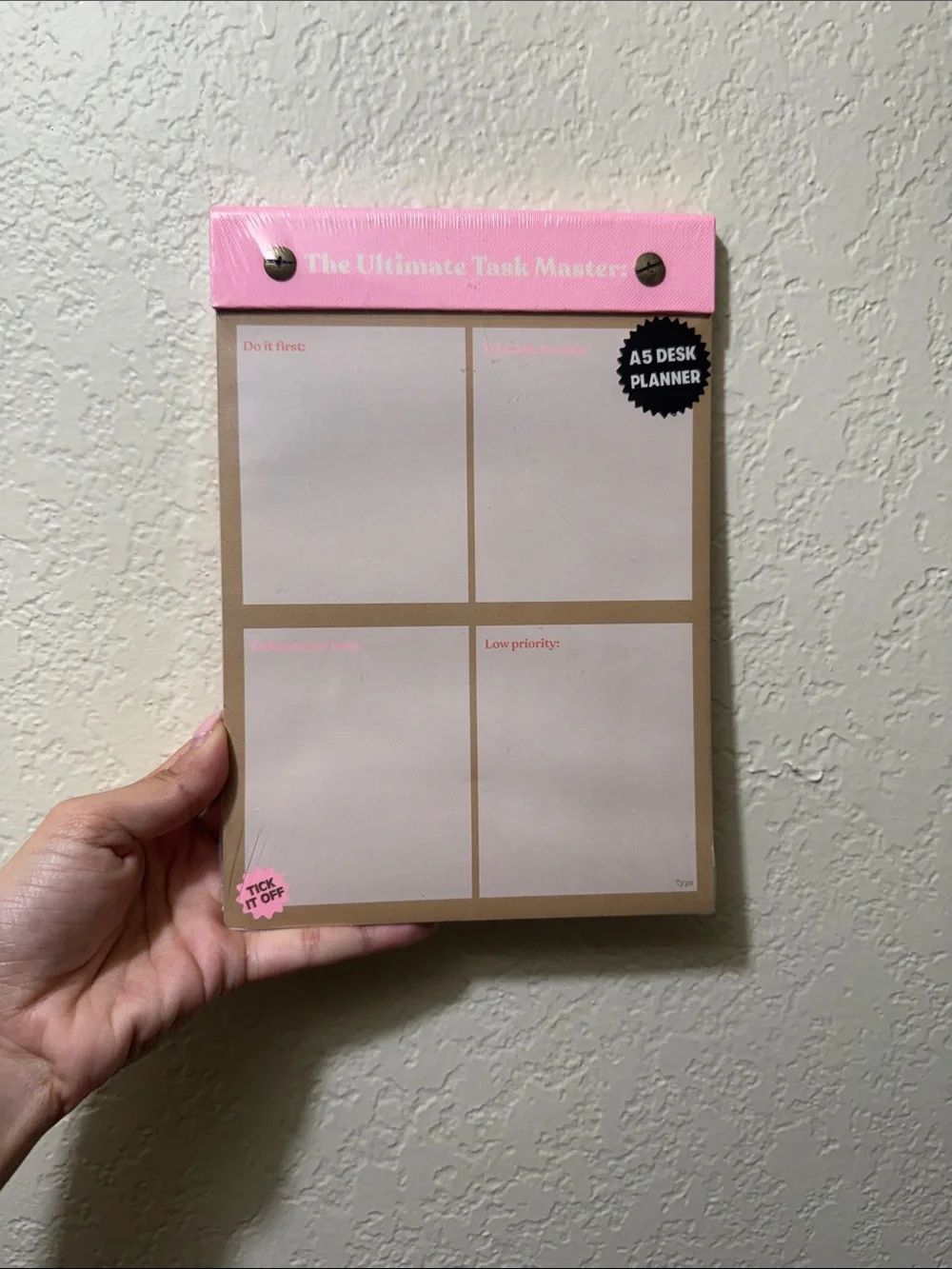A5 Desk Planner